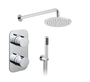 Vado Tablet Altitude 2 Outlet Shower Valve Inc Overhead & Handset Kit - Chrome - Picture 1 of 4