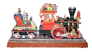 Vintage Mr. Christmas Santa's Express Train Animated Musical Santa Reindeer - Picture 1 of 12
