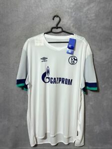 FC Schalke 04 Away football shirt 2019 - 2020 Jersey White Umbro Mens Size 4XL