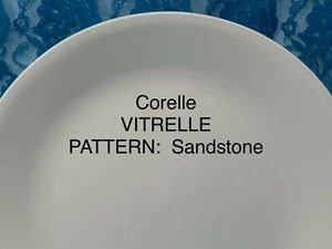 Sandstone CORELLE by CORNING * CHOICE OF PIECE * Plain Ivory 21-2698D - Picture 1 of 23