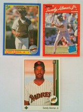 Sandy Alomar Jr. Lot x3 Upper Deck Score Donruss 1989 1991 Baseball Cards