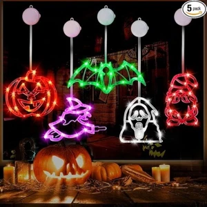 Halloween Decorations Indoor - 5 Pack Halloween Lights with Suction Cups Decor - Picture 1 of 4