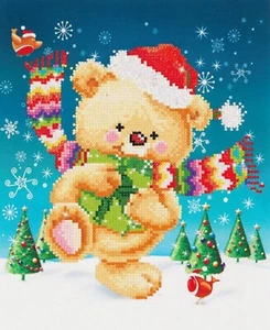 Diamond Dotz Nieve Danza Oso Arte Kit Pintura Bordado Navidad Regalo 27 x 35 cm - Imagen 1 de 5