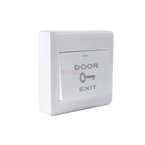 Push to Exit Button Release Switch Door Access Control PC 86mmx86mm 12V 3A White - Picture 1 of 9