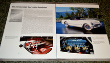  ★★1953 CHEVY CORVETTE ROADSTER INFO SPEC SHEET PHOTO FEATURE PRINT 53★★B