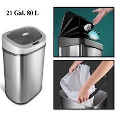 Exrta Large 21Gal Automatic Sensor Kitchen Trash Can Water Resistant Touch-free 