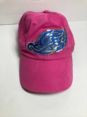 Akron Rubber Ducks Cap Hat Adult Pink Sequin Blue Minor League Baseball Akron OH - Image 1 of 4