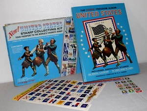 Briefmarkenbuch Harris Freedom 1970 mit Briefmarkensammlung USA: unvollständig - Bild 1 von 18