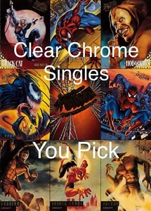 1995 Fleer Ultra Spider-Man Clear Chrome Singles You Pick - Picture 1 of 19