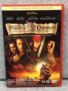 VGC: PIRATES of the CARIBBEAN Curse of BLACK PEARL COLLECTOR's Movie DVD R4 PAL - Picture 1 of 7