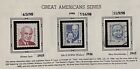US 1998. Great Americans. Sc#2935,36,42. Mixed