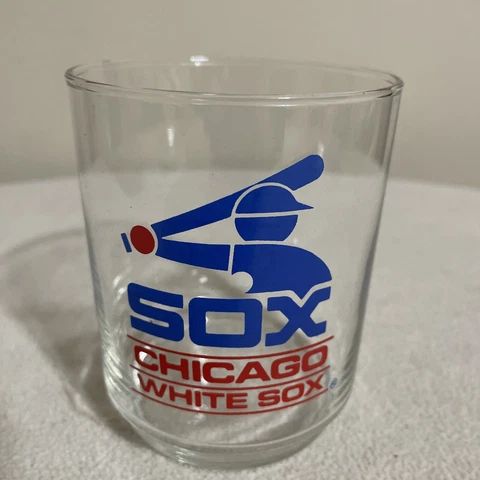1970’s CHICAGO WHITE SOX Drinking Cocktail Glass Vtg 70’s 80's MLB RARE Cover