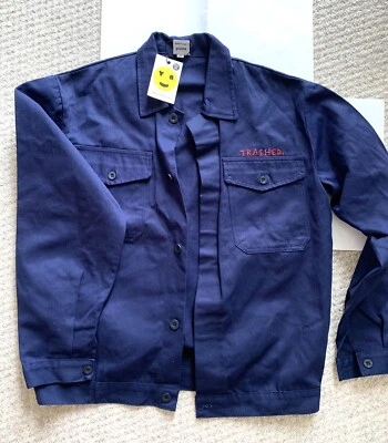 New cotton jacket,M, Hipster, Blue, Working Jacket,Made In Italy. YEAH RIGHT NYC - Image 1 of 4