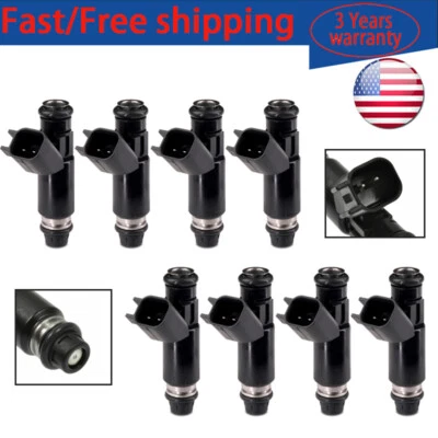 Inyector de combustible FJ502 8 piezas para GMC Yukon 5,3 L V8 2002 2003 2004 2005 2006 12580426 Foto 1 de 4