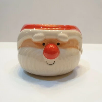 Estatueta de Papai Noel vaso de cerâmica mini planta planta suculenta decoração de flores - Imagem 1 de 4