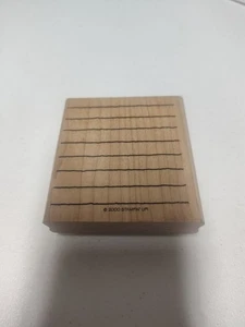 Vintage Stampin’ Up 2000 Just Journaling 1 Piece  Mounted Stamp  Notebook Lines  - Picture 1 of 4