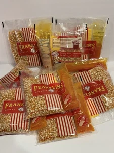10er Pack Franklin’s Gourmet Popcorn All-in-One vorgemessene Packungen 8 Oz Wasserkocher - Bild 1 von 12
