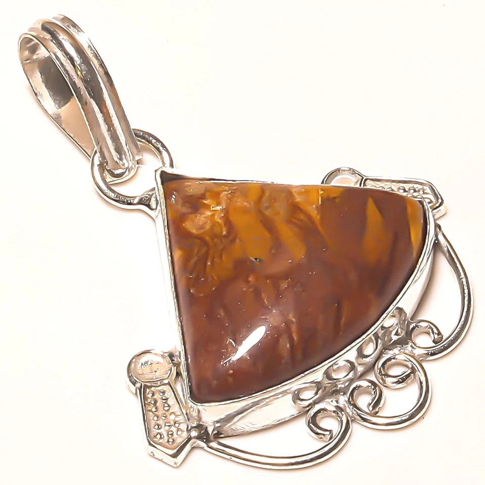 Colgante de joyas de regalo étnico hecho a mano de piedras preciosas mookaite 1,8" p627 Foto 1 de 1