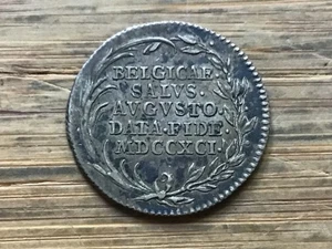 1791 PAÍSES BAJOS AUSTRIACOS, Ficha, Leopoldo II, Homenaje de la Belgique - Imagen 1 de 5