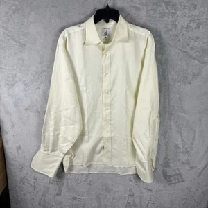 Guy Rover Barnys New York Herren Langarm Hemd 16,5 - 42 Creme Made In Italy » - Bild 1 von 14