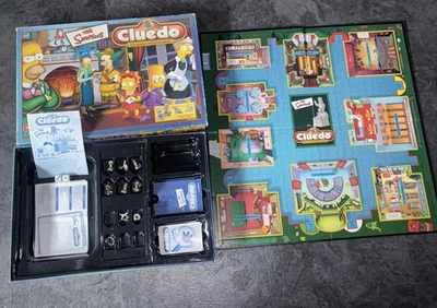 Waddingtons Cluedo: The Simpsons Game Board - 41942 - pewter suspects incomplete - Image 1 of 4