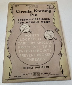NOS - Boye Circular Knitting Needle Pin - Size 0 - 29 Inch - Picture 1 of 6