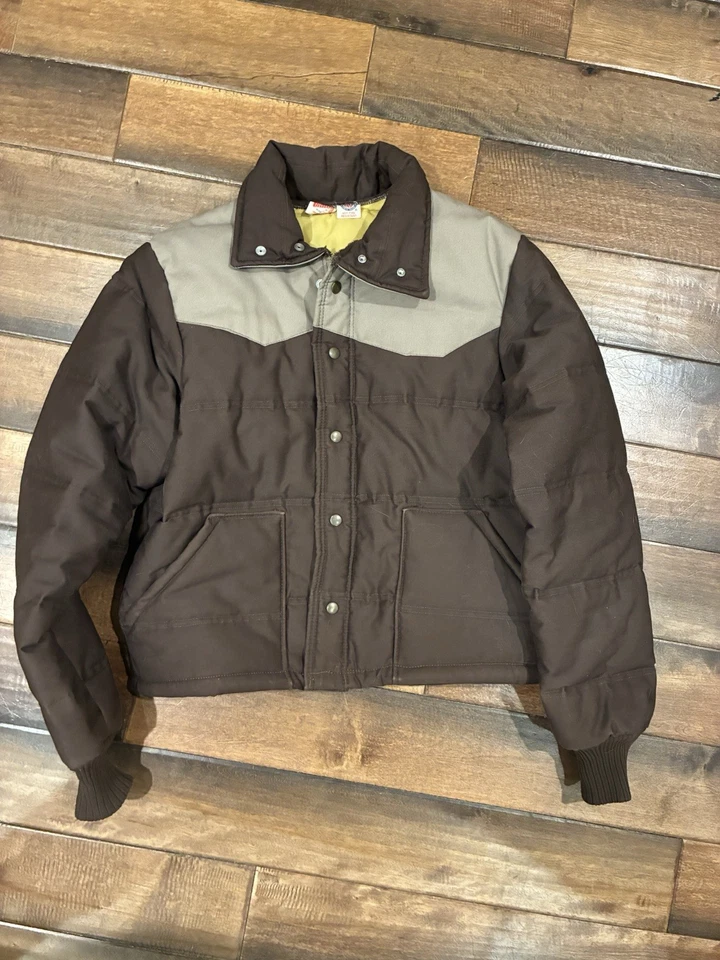 Vintage Canvas Rancher Cowboy Jacket Cropped Unitog Puffer Western Rrl M Tempco - Image 1 of 4