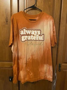Orange Always Grateful Tshirt - Picture 1 of 2