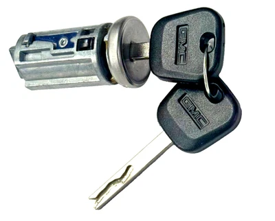 Cilindro de bloqueo de encendido con 2 llaves de transpondedor 13528553 para Select GMC 2019-2025 Foto 1 de 4