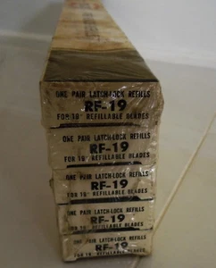 5 VINTAGE TEXACO RF-19  WIPER BLADES REFILLS in Original packaging Lot - Picture 1 of 4