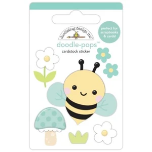 Doodlebug ~ BEE HAPPY ~ Doodle-Pops & Shaker Pops ~ Los 4 - Imagen 1 de 4