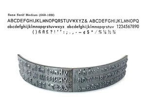 No.660-10B Sans Serif Medium Type Shuttle for Varityper Typewriter Hammond - Picture 1 of 1