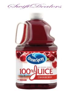 Ocean Spray 100% Juice,Cranberry, 101.4 Fl. Oz.  No Sugar Added 100% Vitamin C