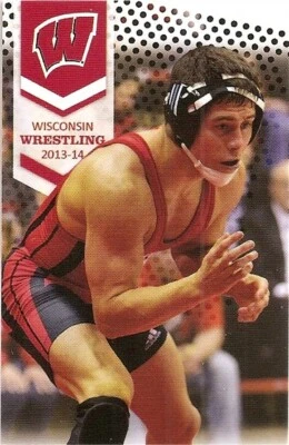 Calendario de bolsillo de lucha libre Wisconsin Badgers 2013-14 Foto 1 de 2