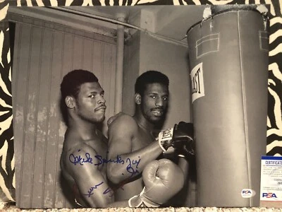 LEON and MIKE SPINKS Signed Autograph Auto 11x14 Picture Photo PSA/DNA MICHAEL - Image 1 of 3