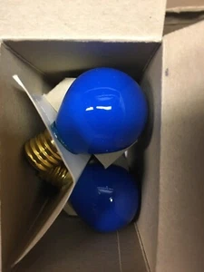 6pk Vintage Philips 10S11N/B Blue Light Bulbs - Picture 1 of 2