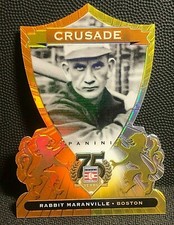 RABBIT MARANVILLE 2014 Panini Hall of Fame CRUSADE Die-Cut ORANGE Serial #d /25