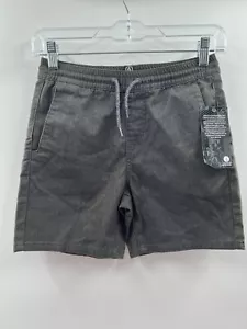 Volcom Boys Elastic Drawstring Waist Cotton Blend Gray Shorts Si3 Small (8) NWT - Picture 1 of 6