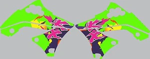 Graphics for 2009-2012 Kawasaki KX250f KXF 250 KX 250f shrouds Decal Stickers - Bild 1 von 1