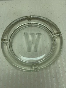 Monograma con cenicero vintage para cigarros/cigarrillos vajilla retro años 60 clásico 8” PESADO - Imagen 1 de 9