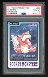 Pokemon Japanese Carddass 1997 080 Slowbro Card 80 Bandai PSA 10 79944134 - Picture 1 of 2