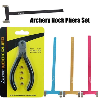 Juego de alicates y regla cuadrada en T con clip de latón con cuerda de arco de tiro con arco Foto 1 de 4