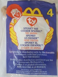 1999 McDonalds Ty Teenie Beanie Spunky The Cocker Spaniel #4 Nuevo en paquete - Imagen 1 de 2