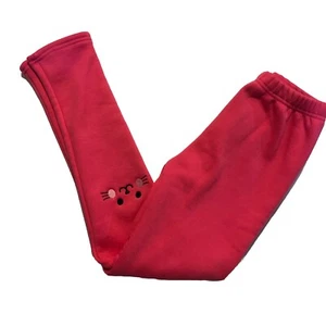 COORABY PINK CAT FACE WINTER LEGGINGS Size 9-10 Y - Picture 1 of 4