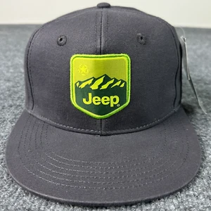 Jeep Snapback Hat Gray Green Camo Underbrim FCA Patch Embordered Side Logo - Picture 1 of 13