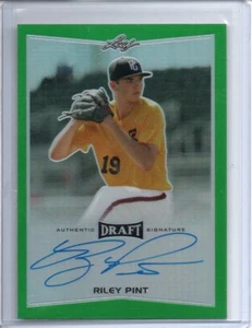 2016 Leaf Metal Draft Green AUTO #BARP1 Riley Pint RC #d 1/7 ROCKIES - Picture 1 of 1