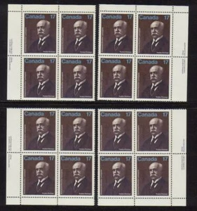 1980 Canada SC# 877 - E - P Lachapelle - Set of 4 Plate Blocks M-NH Lot # 2990 - Picture 1 of 1