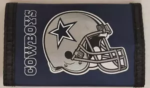 NFL Dallas Cowboys Nylon Tri-Fold Wallet, NEW - Picture 1 of 2