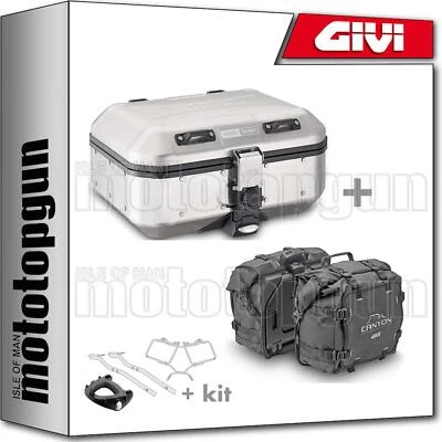 GIVI BAULETTO CANYON DLM30A + VALIGIE CANYON GRT720 HONDA CB 500 X 2014 14 Foto 1 de 4