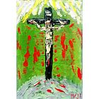 Jesus Painting Icon Original Catholic Artwork Hand Painted Icon on Canvas Art